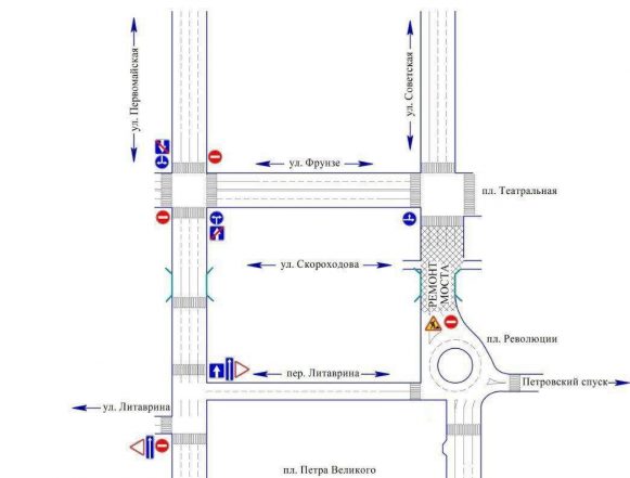 Проезд закрыт