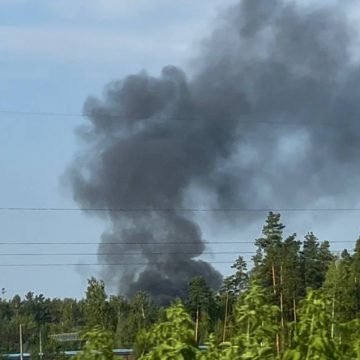 В районе Дачного в Липецке клубы густого дыма