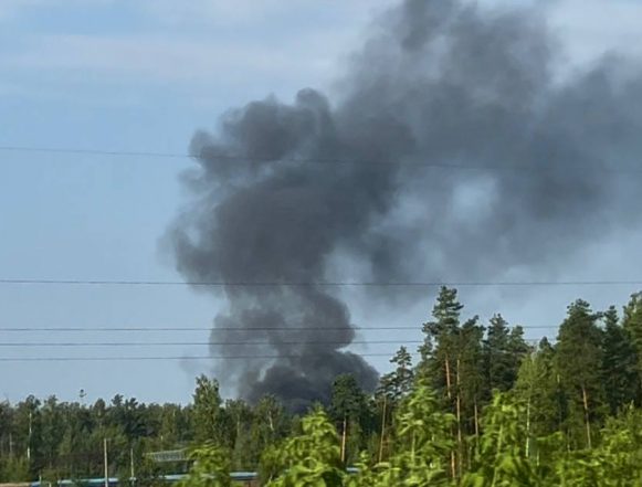 В районе Дачного в Липецке клубы густого дыма