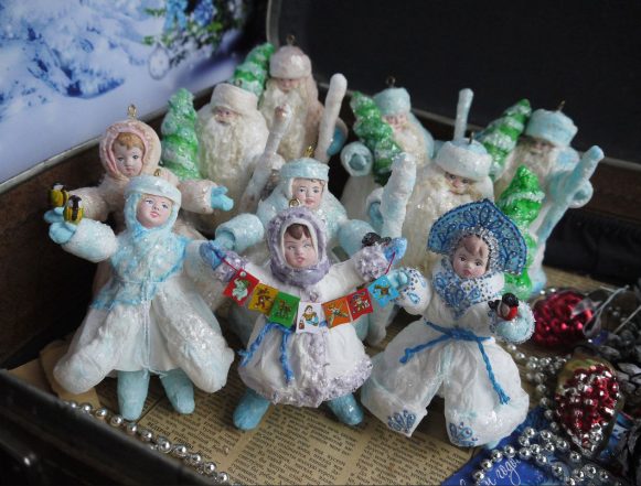 ватные игрушки елка «Ватный» Новый год