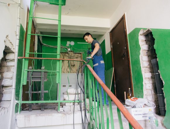 подъезд рабочие Вагончик тронется