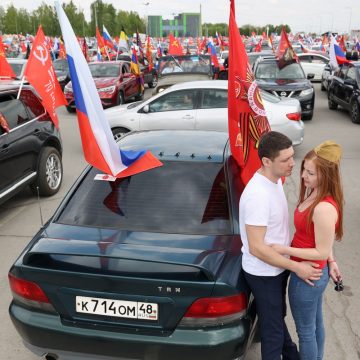 Автопробег на 9 мая в Липецке побил рекорд