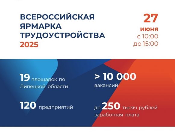 ярмарка трудоустройства 27 июня 2025 Работа России