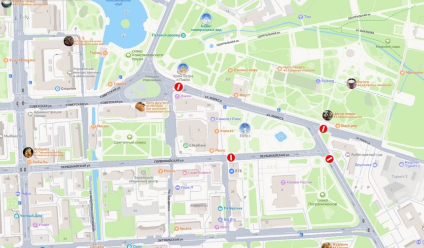 В субботу движение в центре Липецка будет ограничено