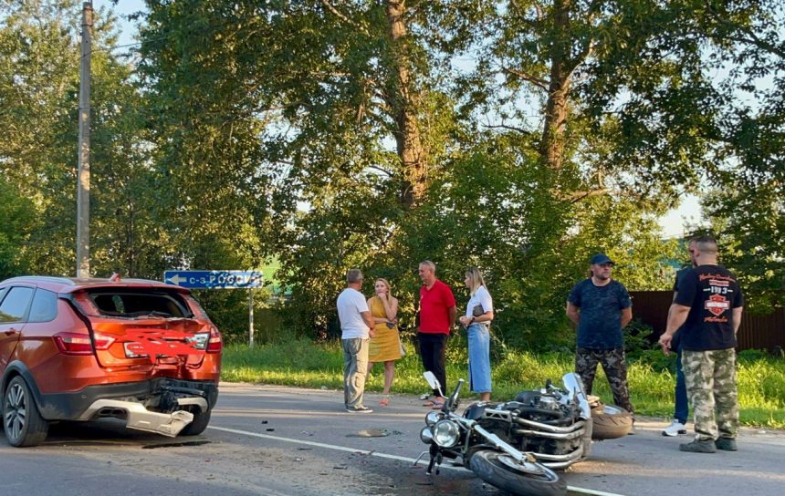 42-летний мотоциклист травмировался на трассе Липецк-Грязи