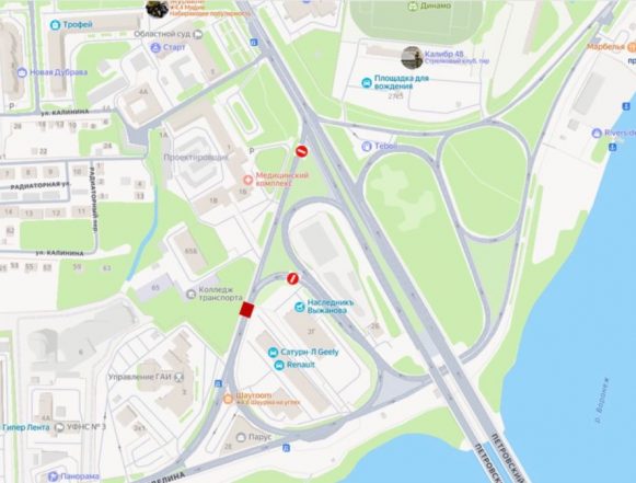 В Липецке перекрыли дорогу у здания ГАИ