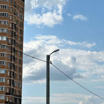 На Опытной станции установили семь светильников