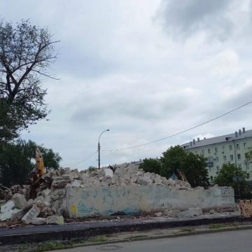 На проспекте Мира в Липецке снесли дом