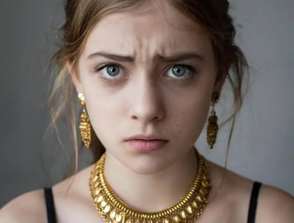 девушка в украшениях грустная ии 18-летняя липчанка заказала золотые украшения, заменила их на бижутерию и вернула