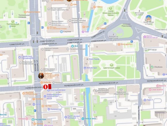 первомайская карта На Первомайской ограничат движение до 25 августа