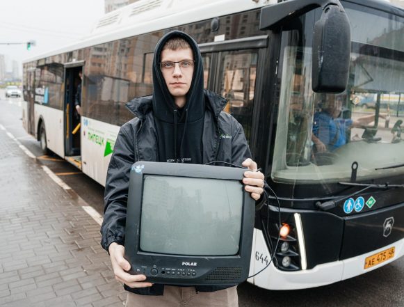 500 кг старой техники погрузили липчане в «Зелёный автобус»