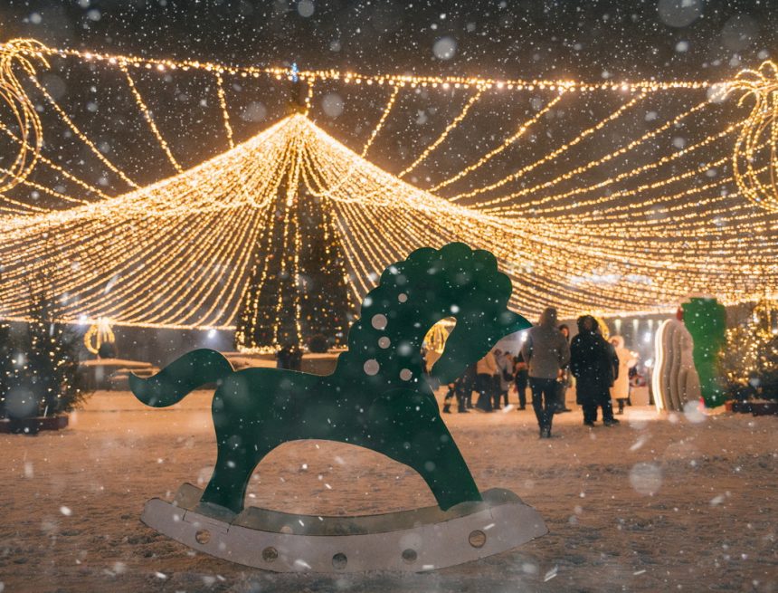 Праздничную иллюминацию в Липецке будут включать до конца января