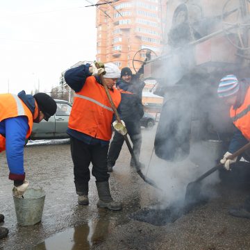 ремонт ям на дорогах