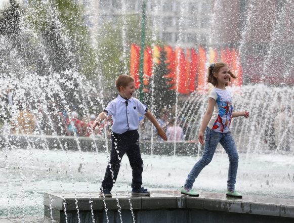 фонтан дети пн Фонтаны в этом сезоне заработают только в центральной части Липецка