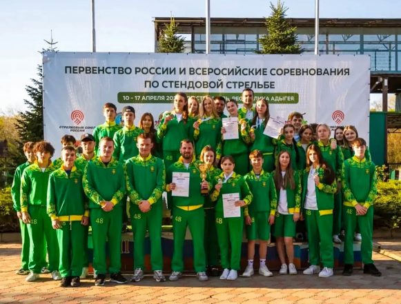 стендовая стрельба Сборная юниоров из Липецкой области стала лучшей по стендовой стрельбе в России