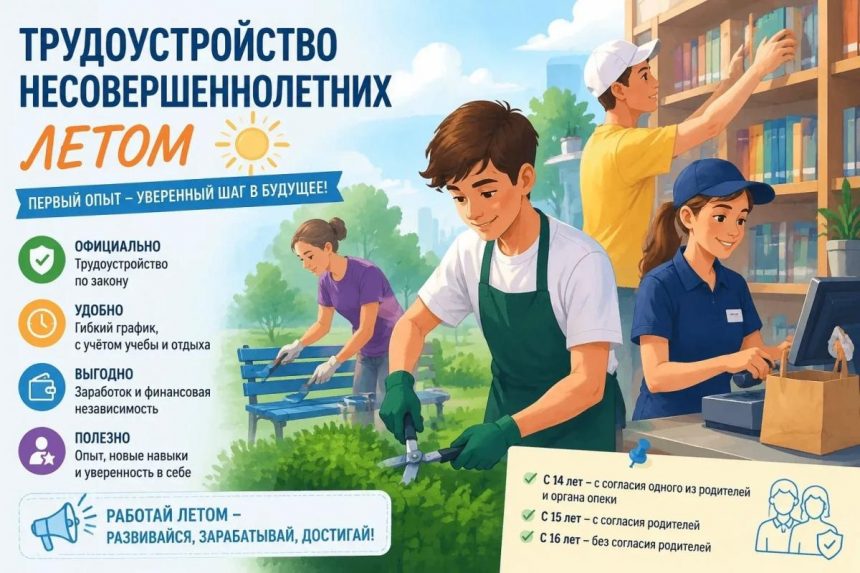 Липецкие предприятия могут брать на работу несовершеннолетних на время летних каникул