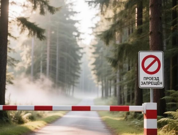 проезд в лес запрещён ии Вход и въезд в леса Липецкой области запретили до конца месяца