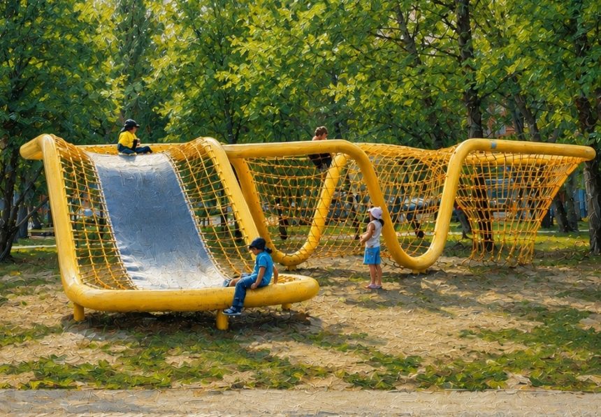 Детский канатный комплекс в Нижнем парке Липецка закрыли на реконструкцию