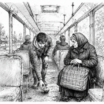 рисунок трамвай Рассказы и эссе Бориса Бужора (Бориса Медведева) из Липецка