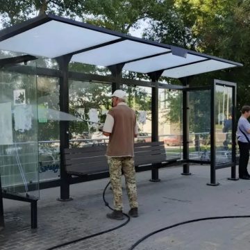 мойка остановок управление благоустройства (1) На полный клининг одной остановки в Липецке необходимо 15-20 минут