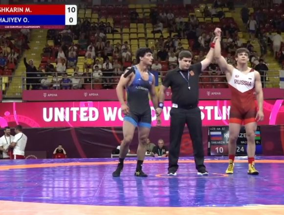 шкарин чемпион европы 10:0 в финальной схватке: липчанин Михаил Шкарин взял золото первенства Европы по греко-римской борьбе