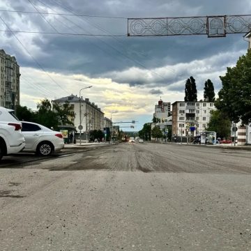 сролсе На Советской в Липецке начали фрезеровку старого асфальта