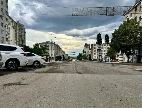  На Советской в Липецке начали фрезеровку старого асфальта