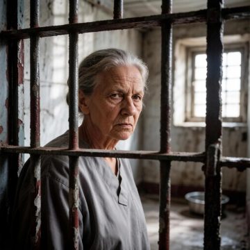 старушка за решёткой ии 72-летнюю липчанку обвиняют в осквернении символов воинской славы России