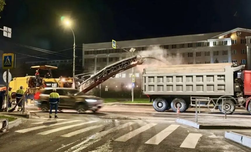 ремонт карла маркса пресс адм С ночи в Липецке начали ремонтировать улицу Карла Маркса