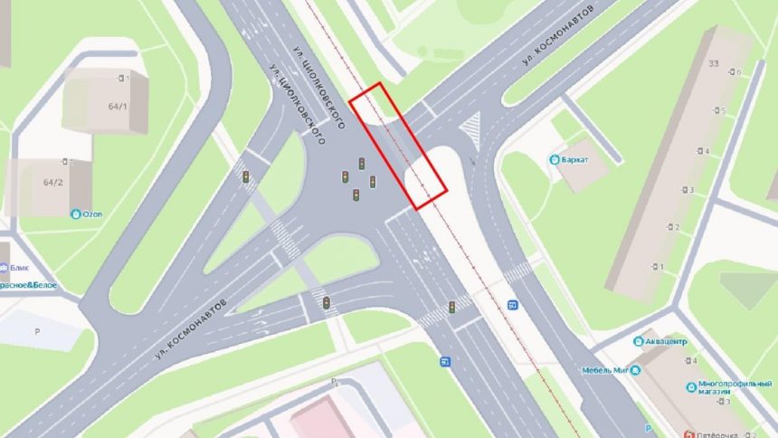 1 В Липецке ограничат движение на улице Космонавтов