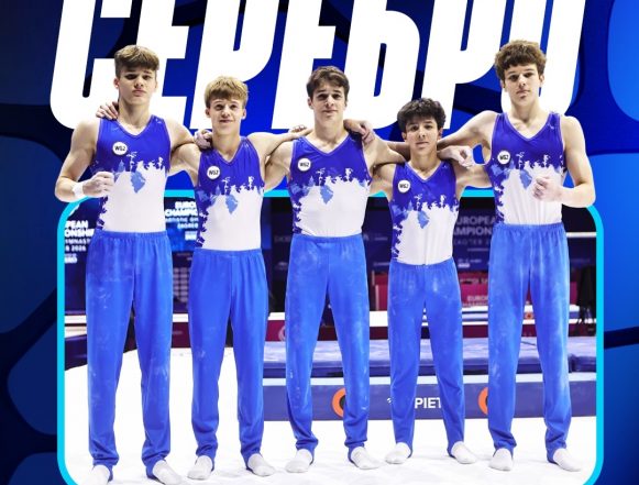 Липчанин Илья Мусин взял серебро чемпионата Европы по спортивной гимнастике в составе россйиской сборной