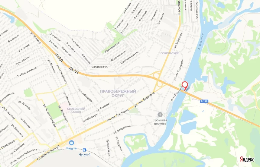 На мосту через реку Воронеж на Тамбовской трассе в Липецке ограничат движение