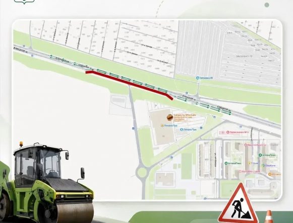 Этой ночью на Елецком шоссе в Липецке изменится схема движения