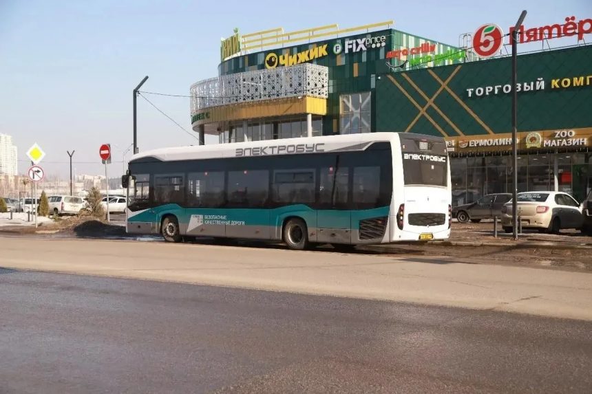 В Липецке запустили новый электробусный маршрут