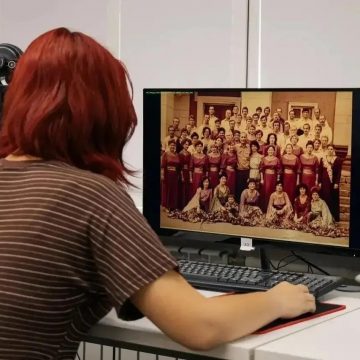 К 75-летию «Сокола» в Липецке школьники отреставрировали архивные снимки двора культуры