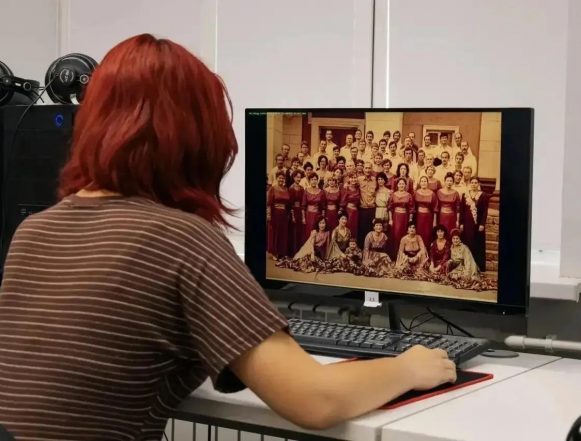 К 75-летию «Сокола» в Липецке школьники отреставрировали архивные снимки двора культуры