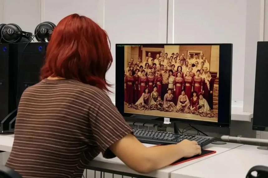 К 75-летию «Сокола» в Липецке школьники отреставрировали архивные снимки двора культуры